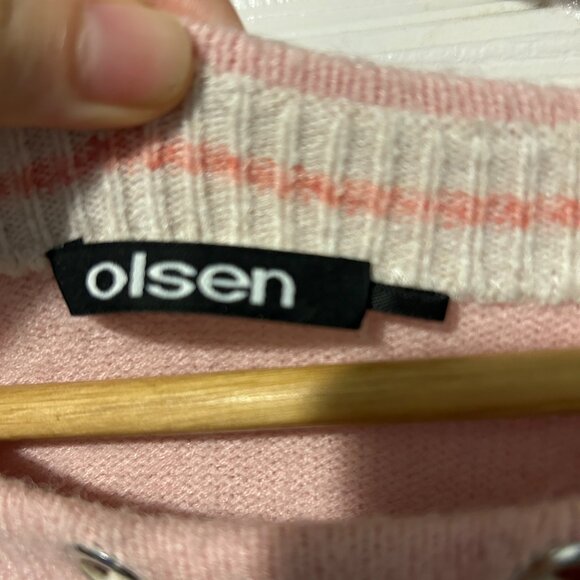 Contrast Soft Cream Pink Sweater - Picture 7 of 8